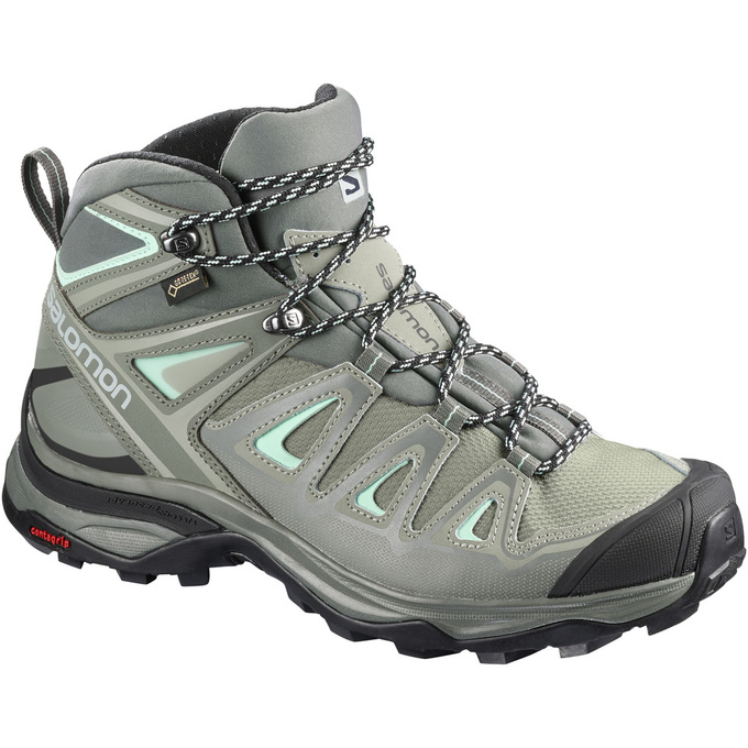 Salomon X ULTRA 3 MID GTX® W Zapatillas Trekking Mujer - Gris - Colombia (56243-KIAZ)